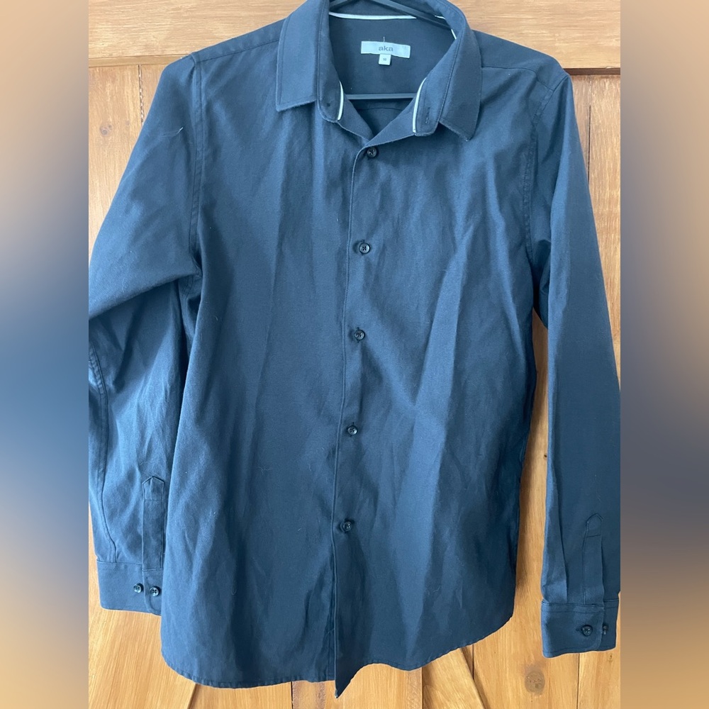 Classic Black Button-Up Shirt